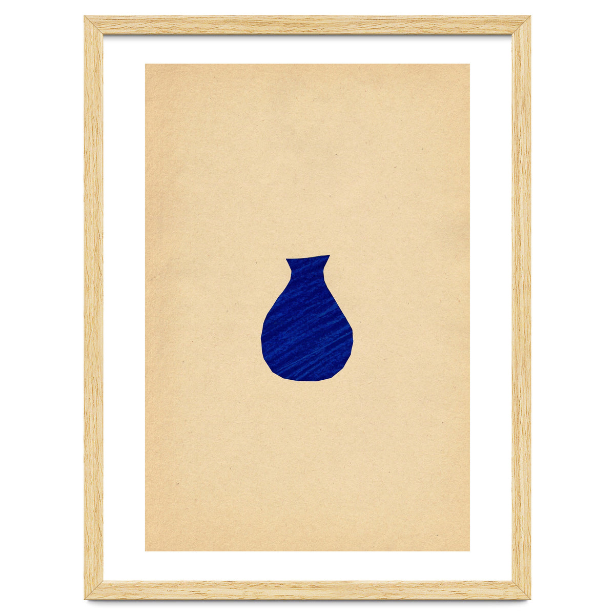 Ultramarine abstract vase