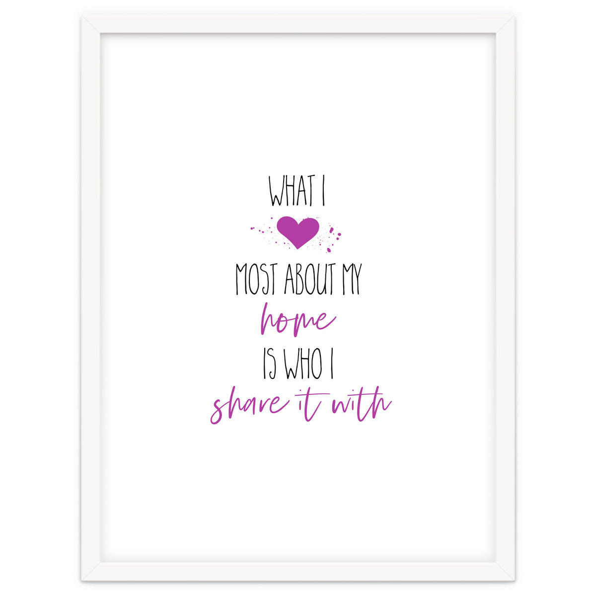 What I love most about my home