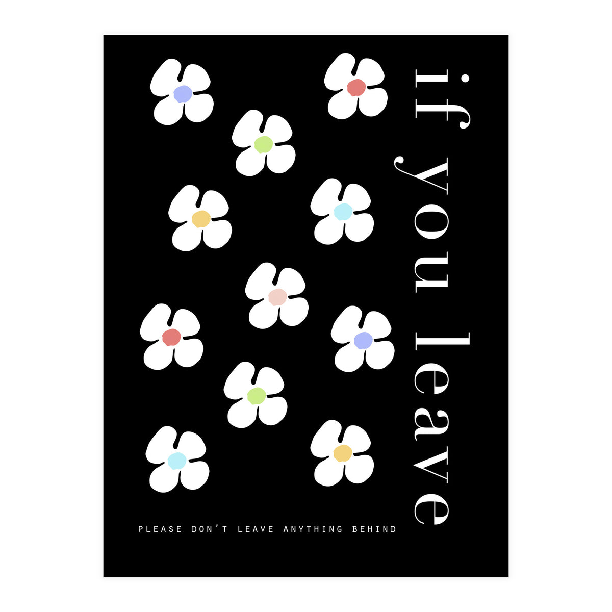 If you leave (Print Only)