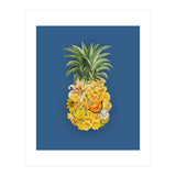 Pineapple Floral Blue (Print Only) thumbnail