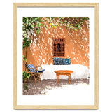 A Relaxed Afternoon | Tropical Summer Architecture | Buildings India Travel Bohemian Décor Painting thumbnail