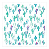 All Over Painted Cacti Mint And Pink (Print Only) thumbnail
