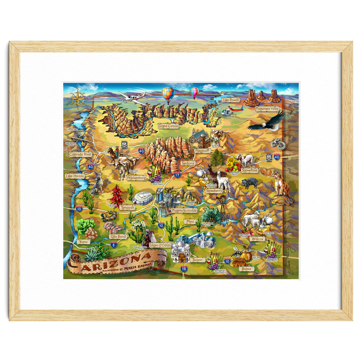 Arizona Illustrated Map