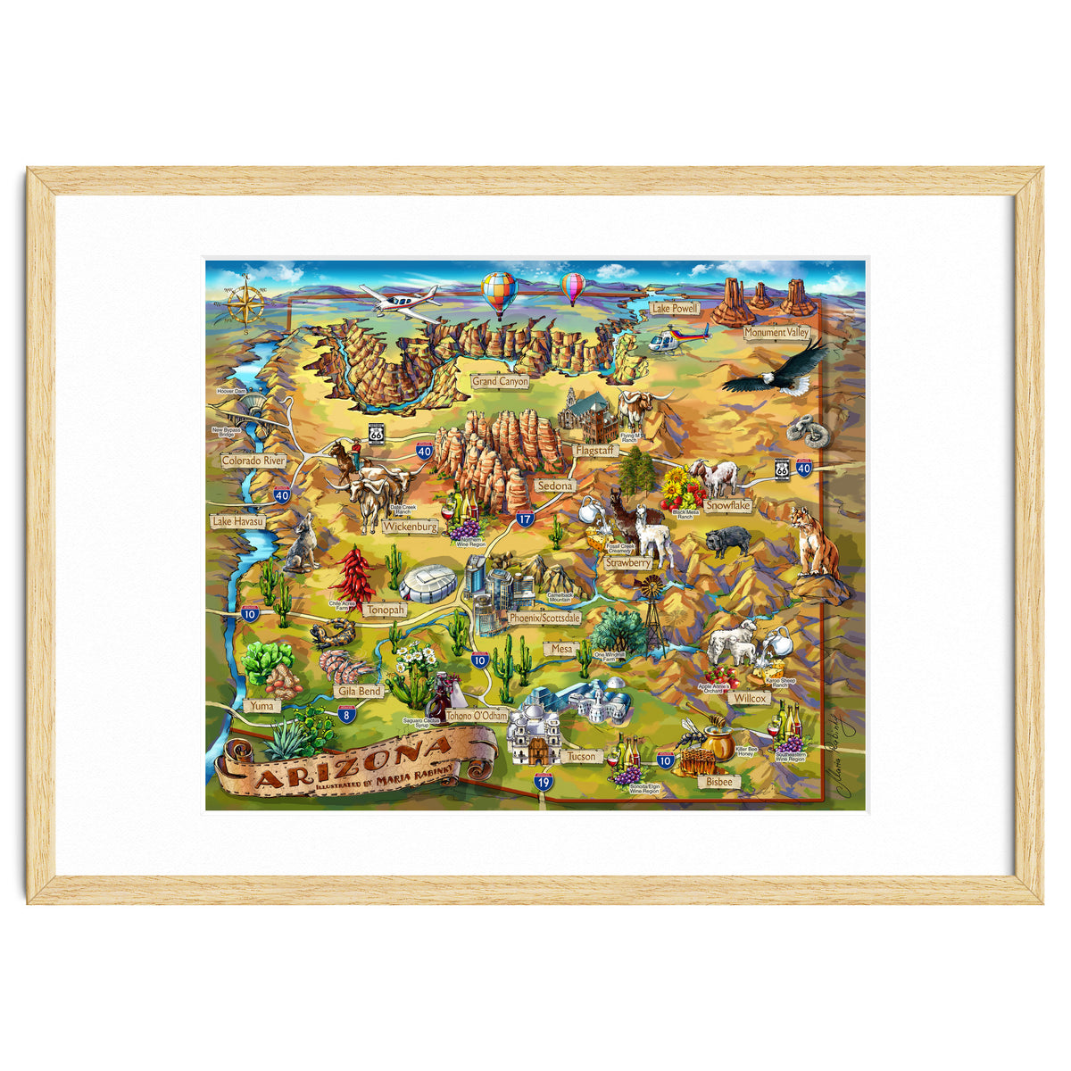 Arizona Illustrated Map