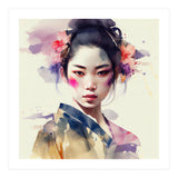 Watercolor Modern Geisha #6 (Print Only) thumbnail