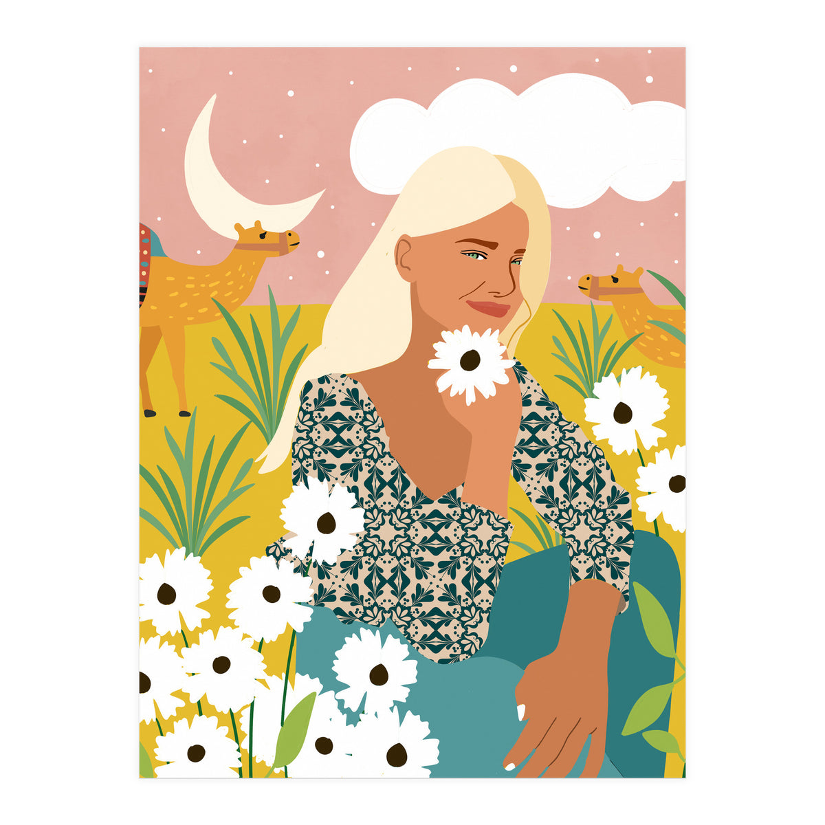 Patience & Humor Are The Two Camels That Can Take You Through Any Desert (Print Only)