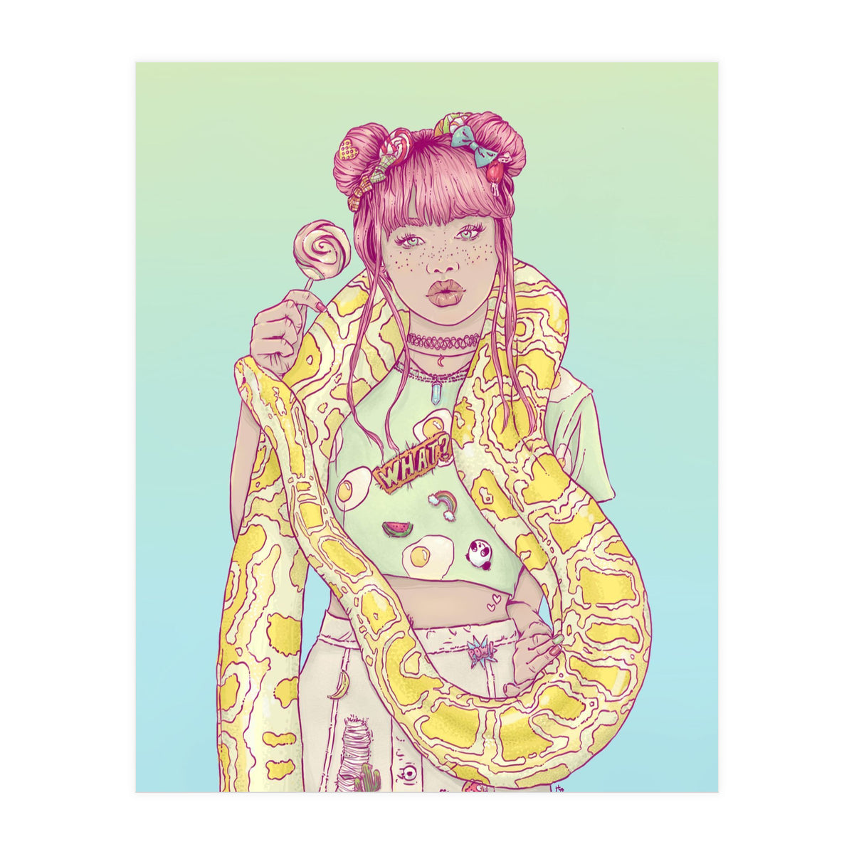 Candid Candy Lady (Print Only)