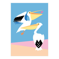 Pastel Pelicans (Print Only)