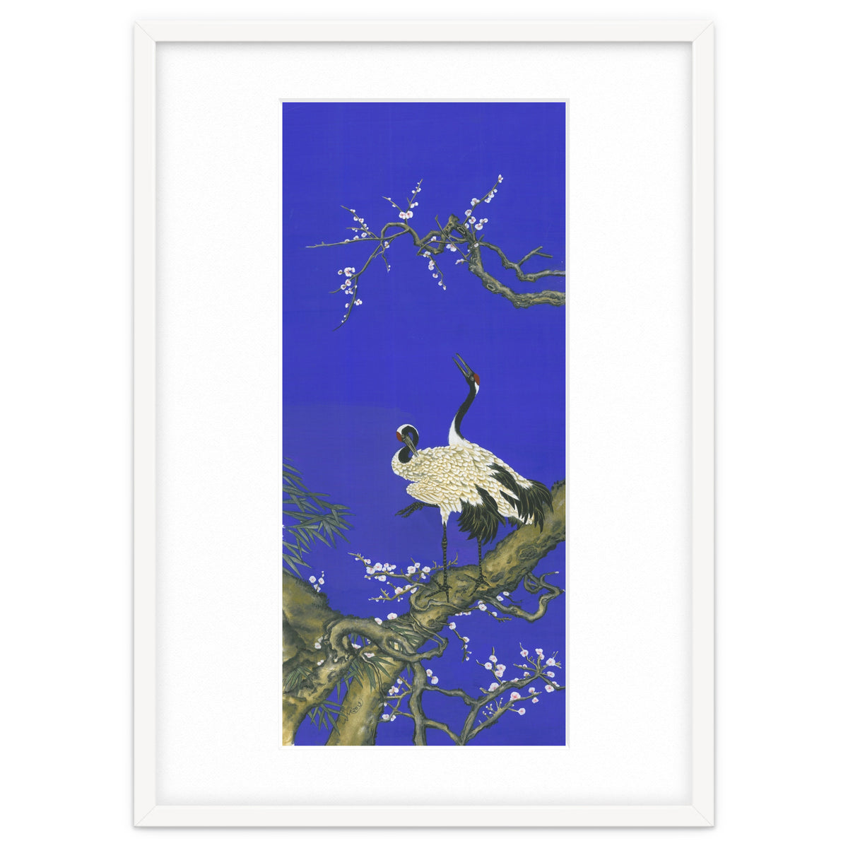 Cranes & Peach Blossom
