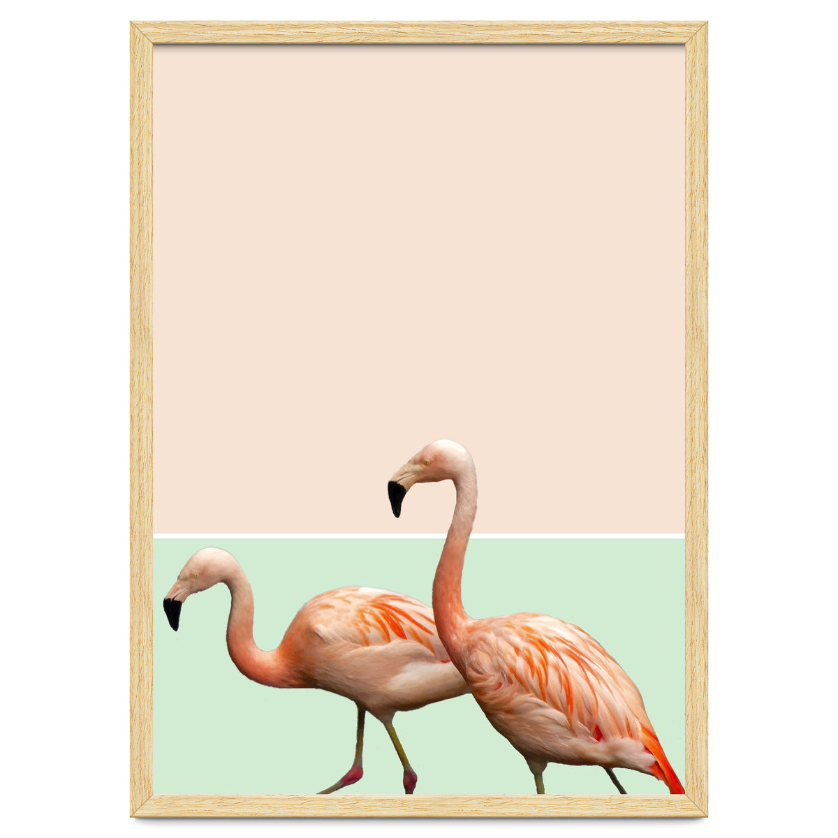Flamingo Pastel Art