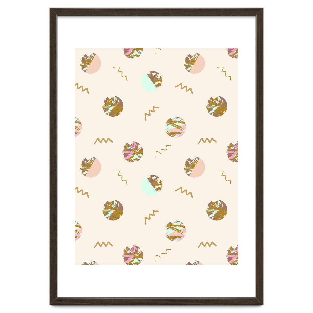 Abstract geometric vector painting