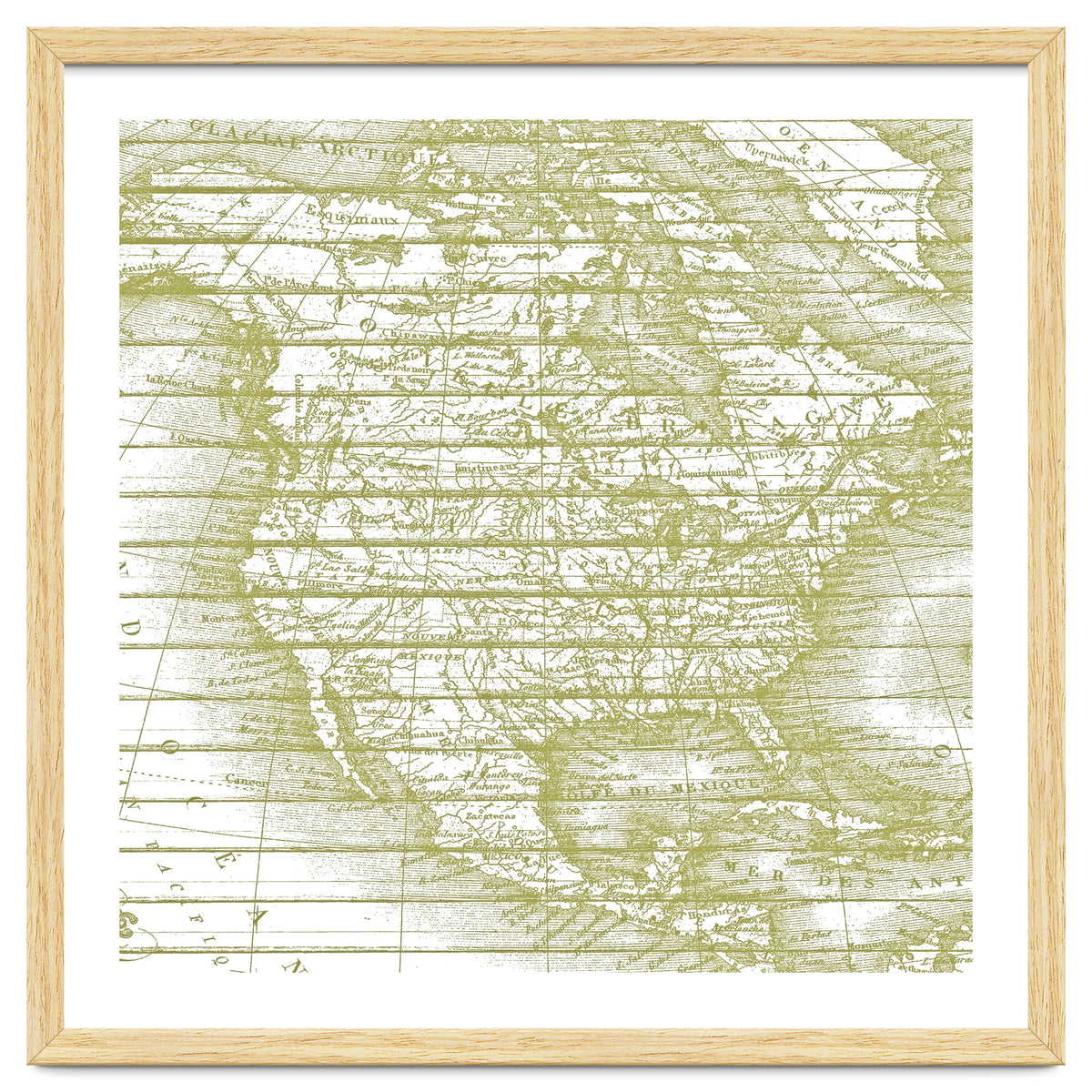 Vintage America`s Map