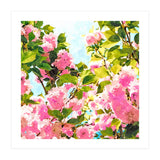 Day dreaming under the blooming Bougainvillea | Summer botanical Floral Vintage Garden Painting (Print Only) thumbnail