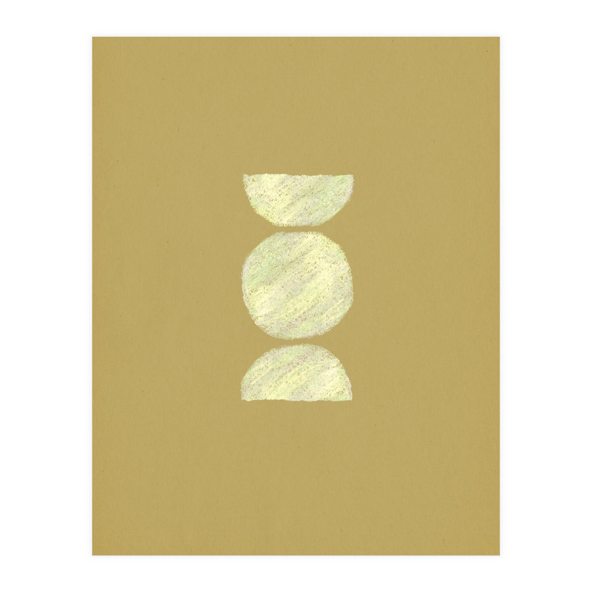 Olive green shapes (Print Only)