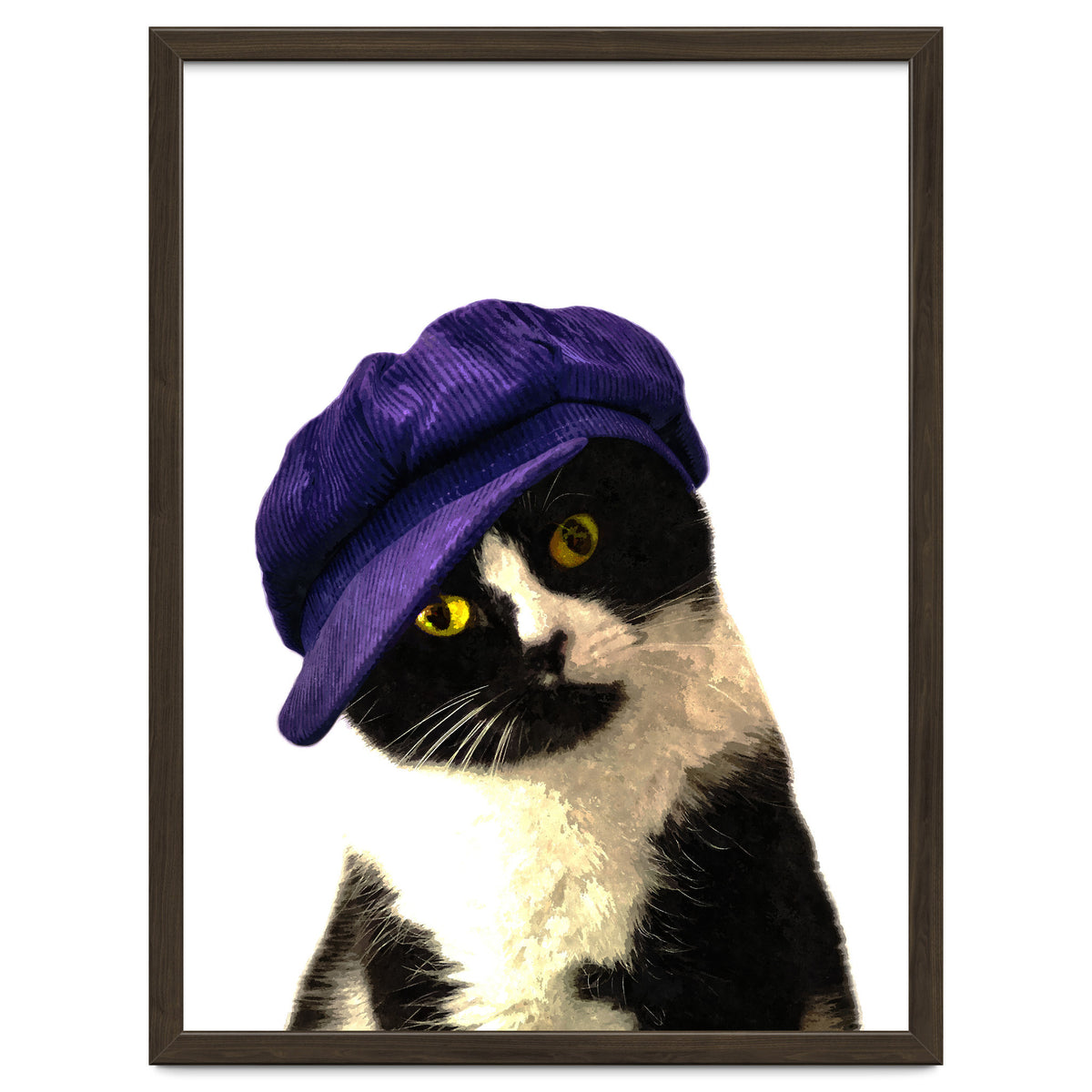 Cat Blue Hat