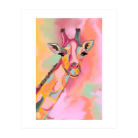 Giraffe Reaching the Rainbow (Print Only)