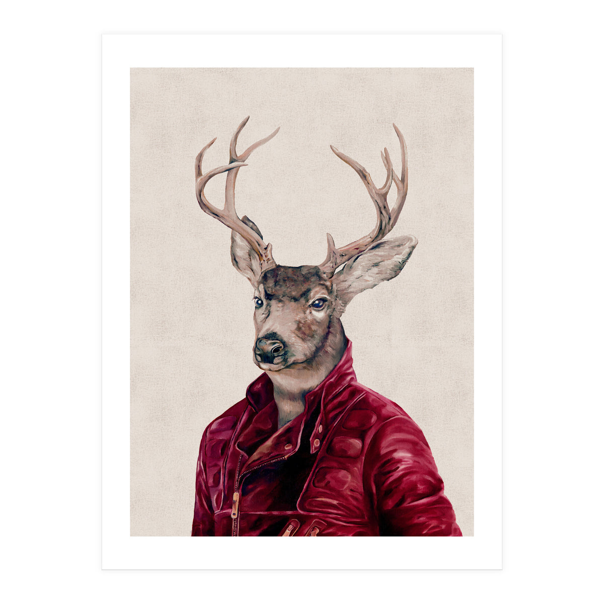 Deer In Leather (Print Only)