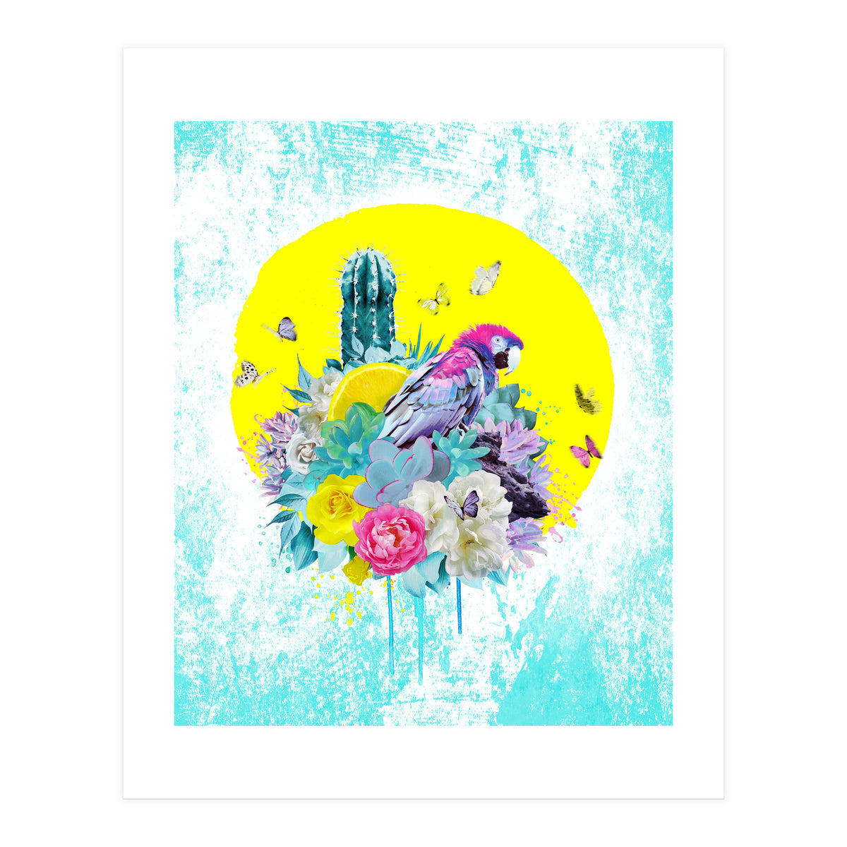 Floral Ara  (Print Only)