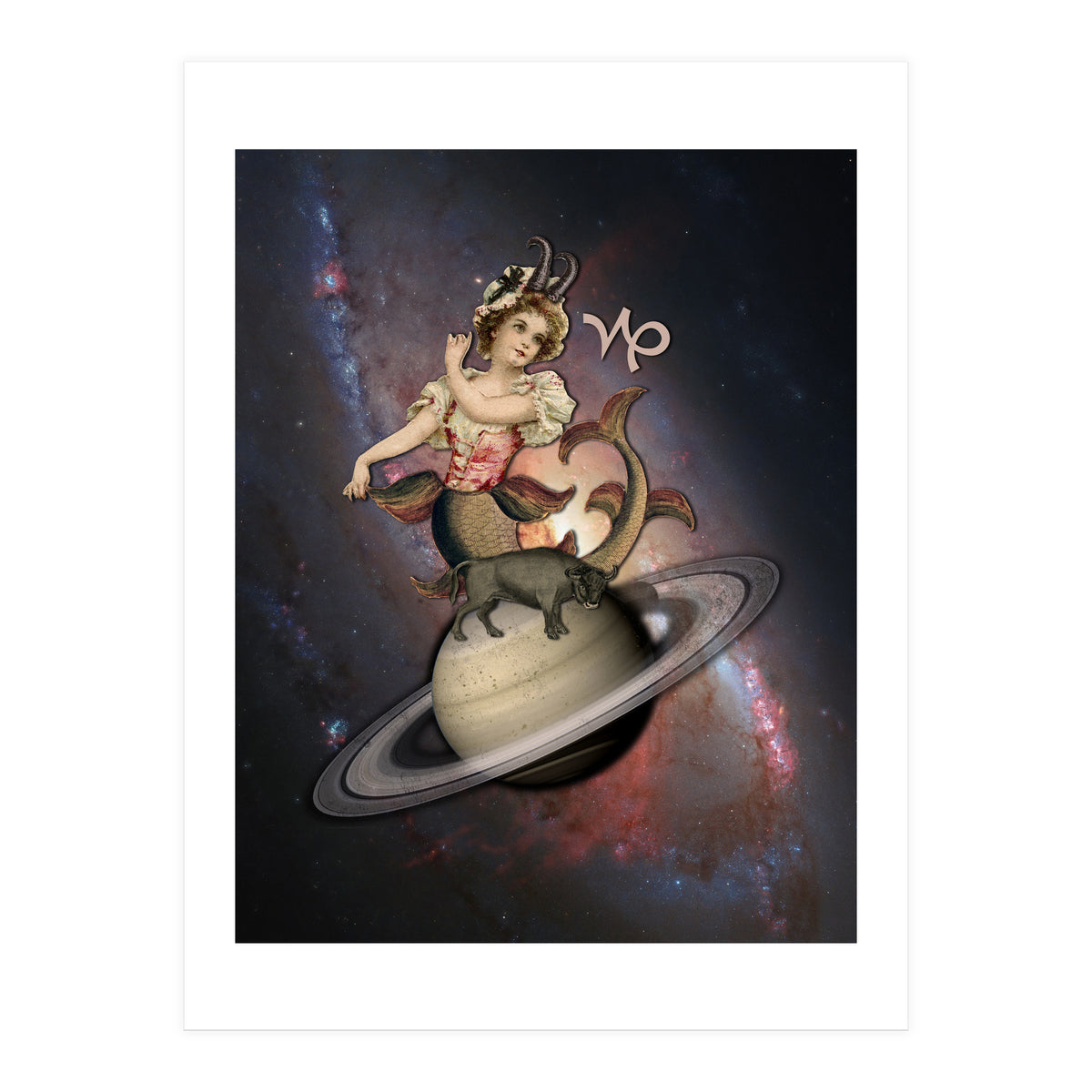 Capricorn Zodiac Sign (Print Only)