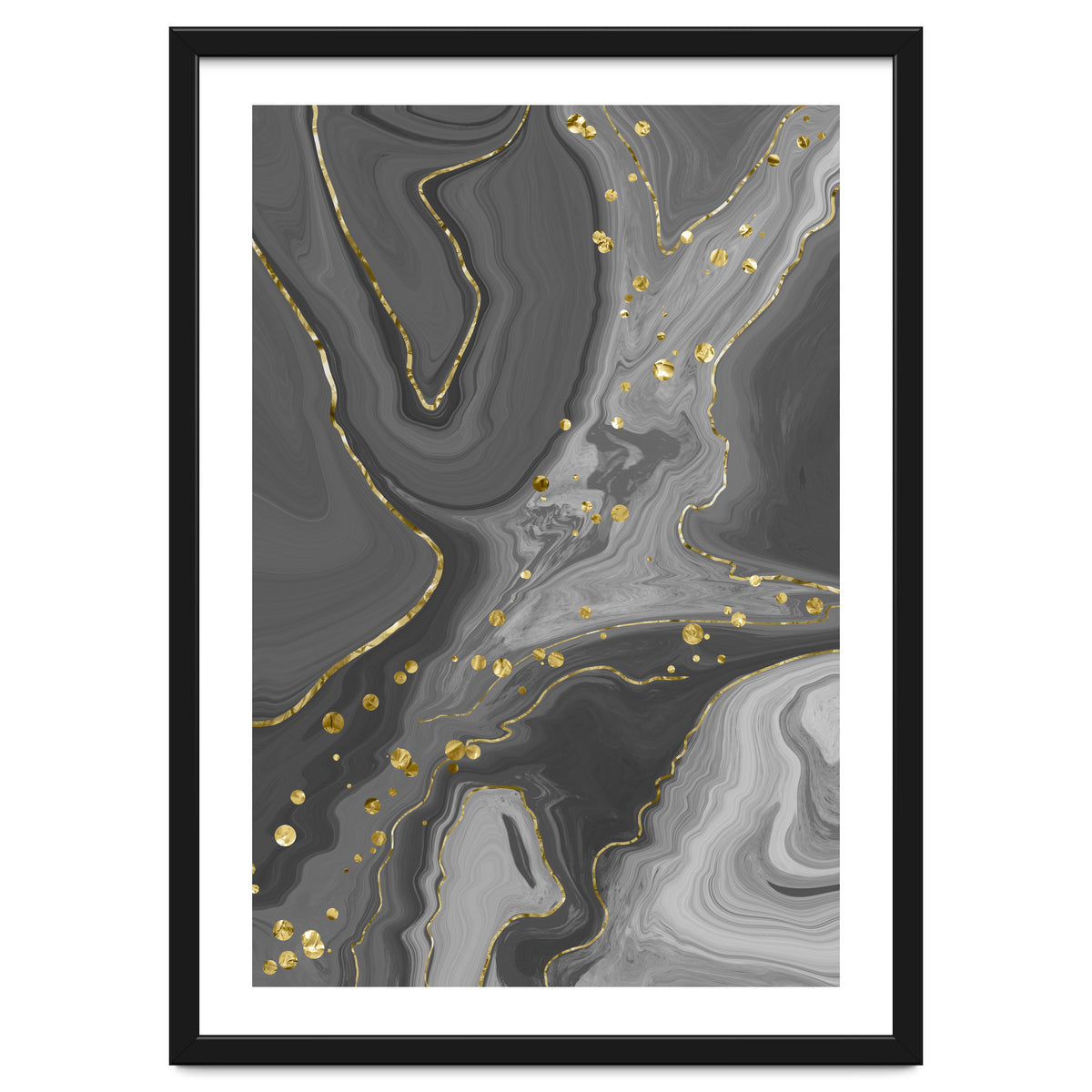 Liquid Marble No. 2 | black