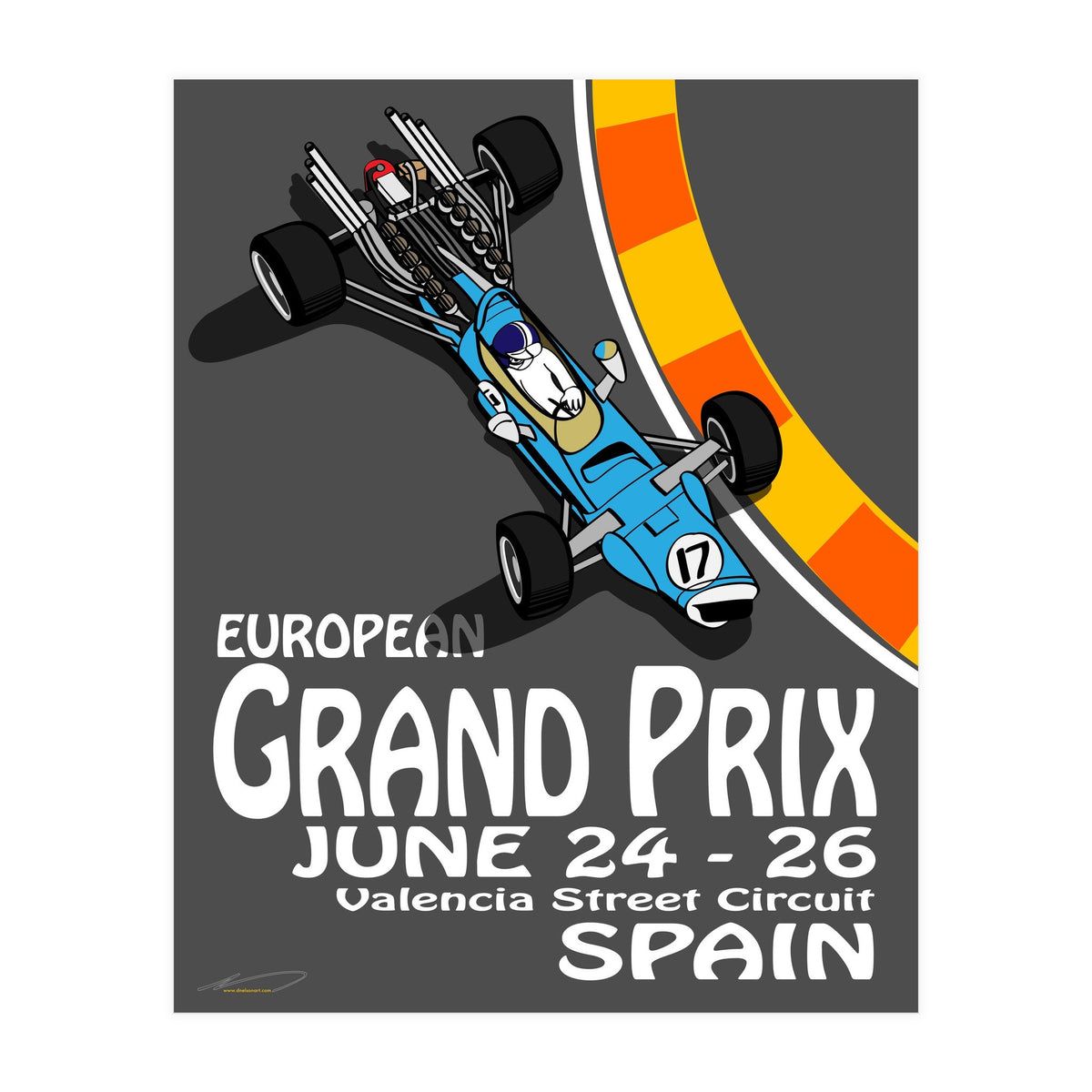 European Grand Prix poster (Print Only)