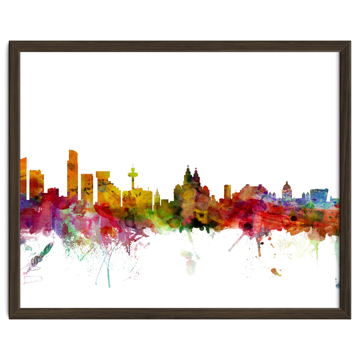 Liverpool England Skyline