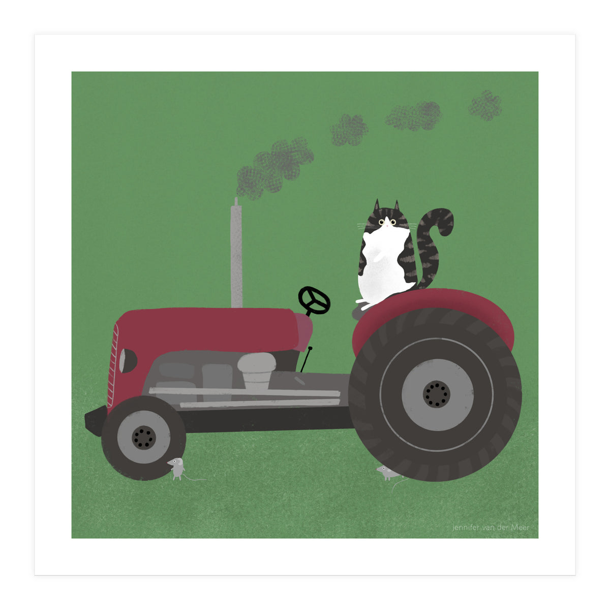 Cat 84: The farm cat (Print Only)