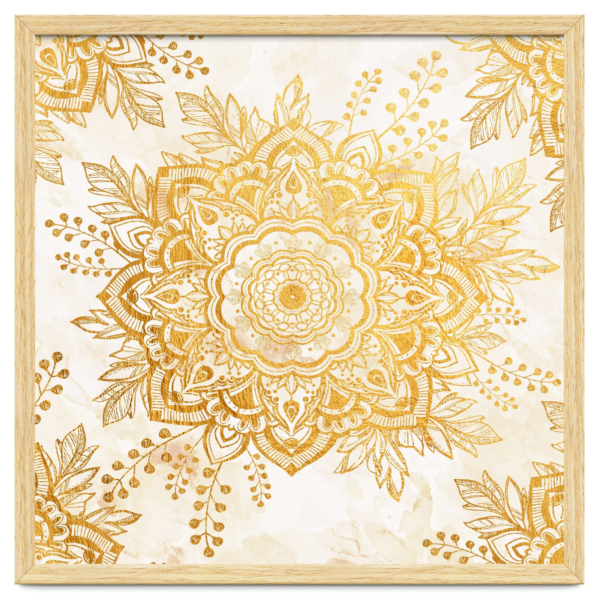 Queen Starring of Mandala-Gold Sunflower I