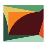 Geometric Shapes No. 18 - orange, green & purple (Print Only) thumbnail