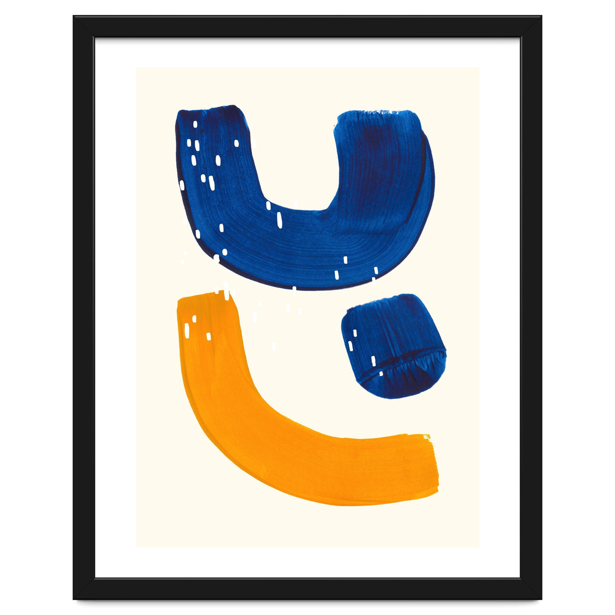 Blue Umbrella For A Yellow Banana