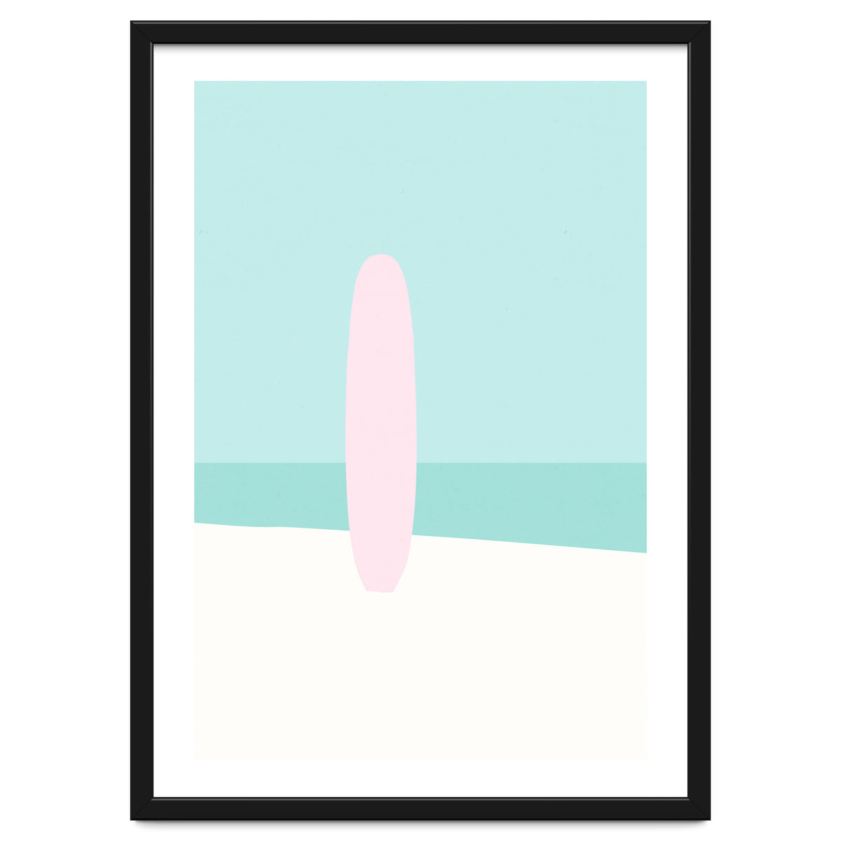 Minimal Surfboard - Turquoise Coast