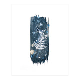 Indigo Blue Botanical Leaves No. 17 (Print Only) thumbnail