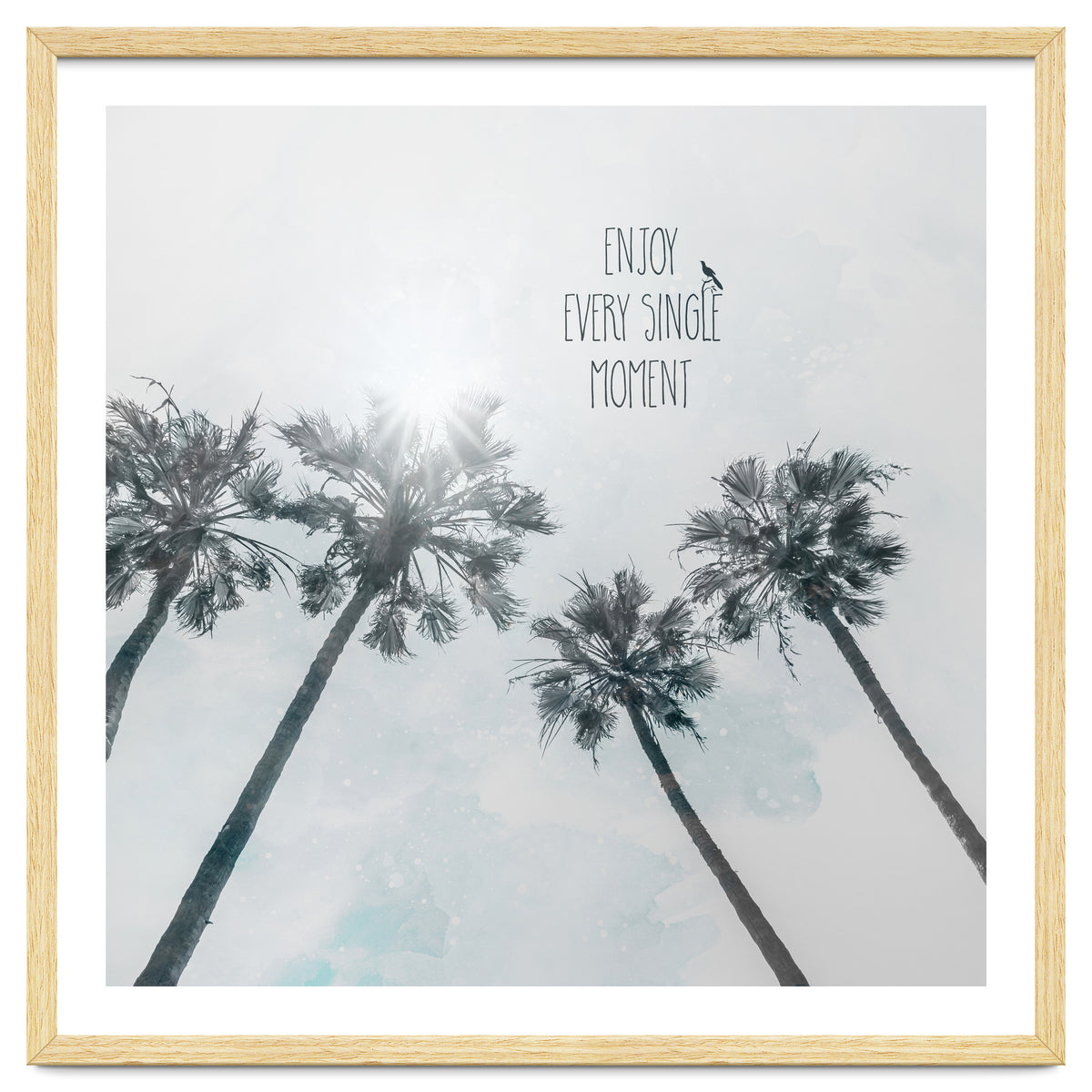 Palm trees with sun | enjoy every single moment