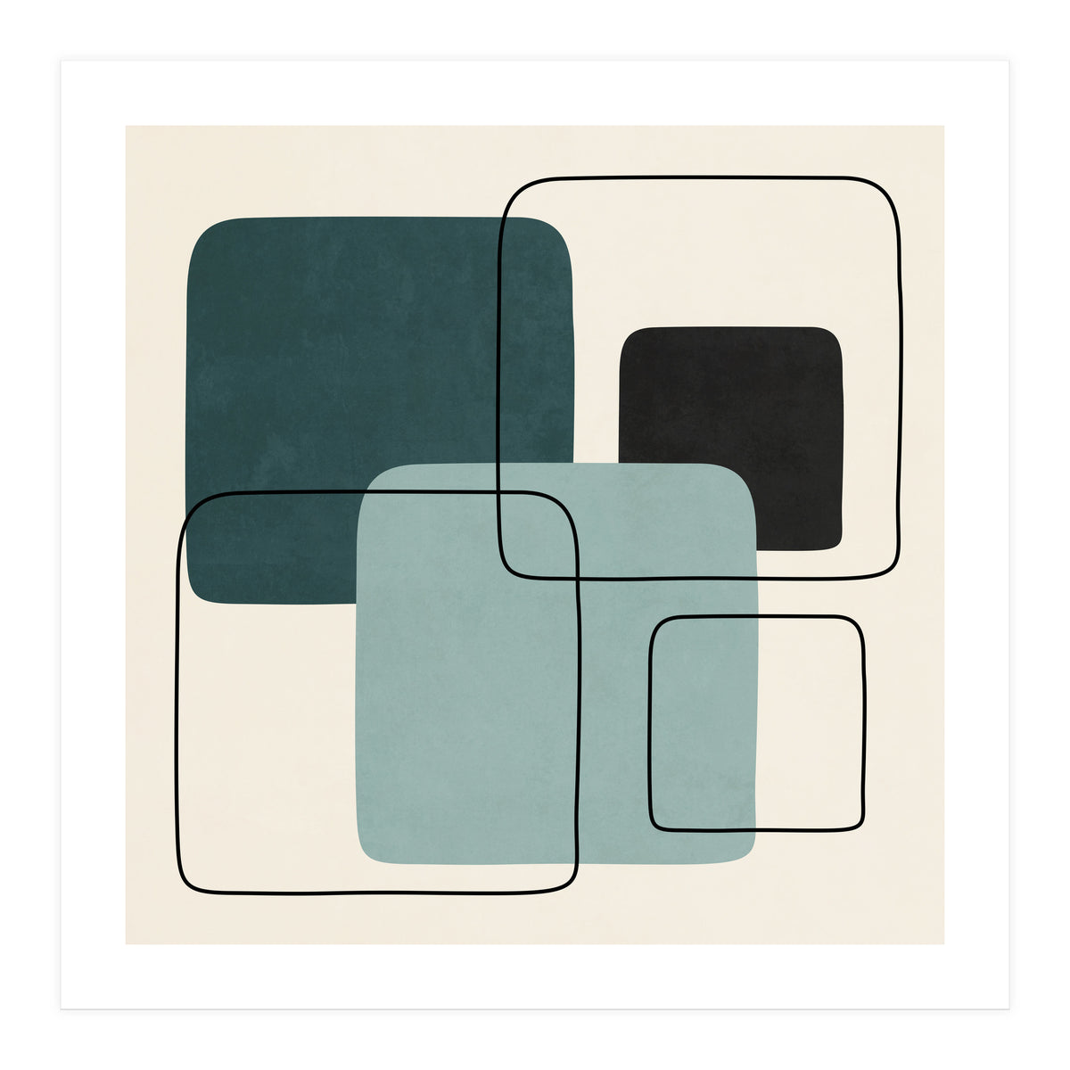 SQUARE SHAPES - F01 (Print Only)