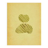 Balancing stones on the retro paper (Print Only) thumbnail