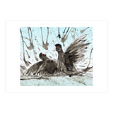 Fighting coots (Print Only) thumbnail