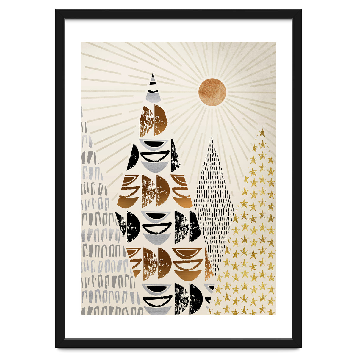 Whimsical Mountain Landscape