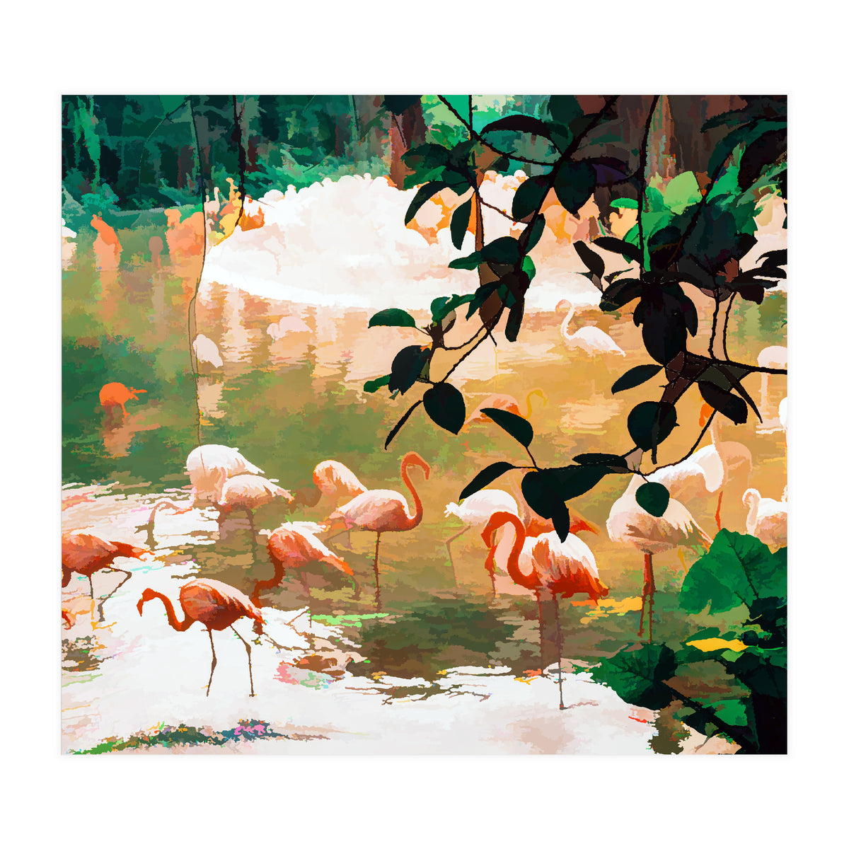 Flamingo Sighting (Print Only)