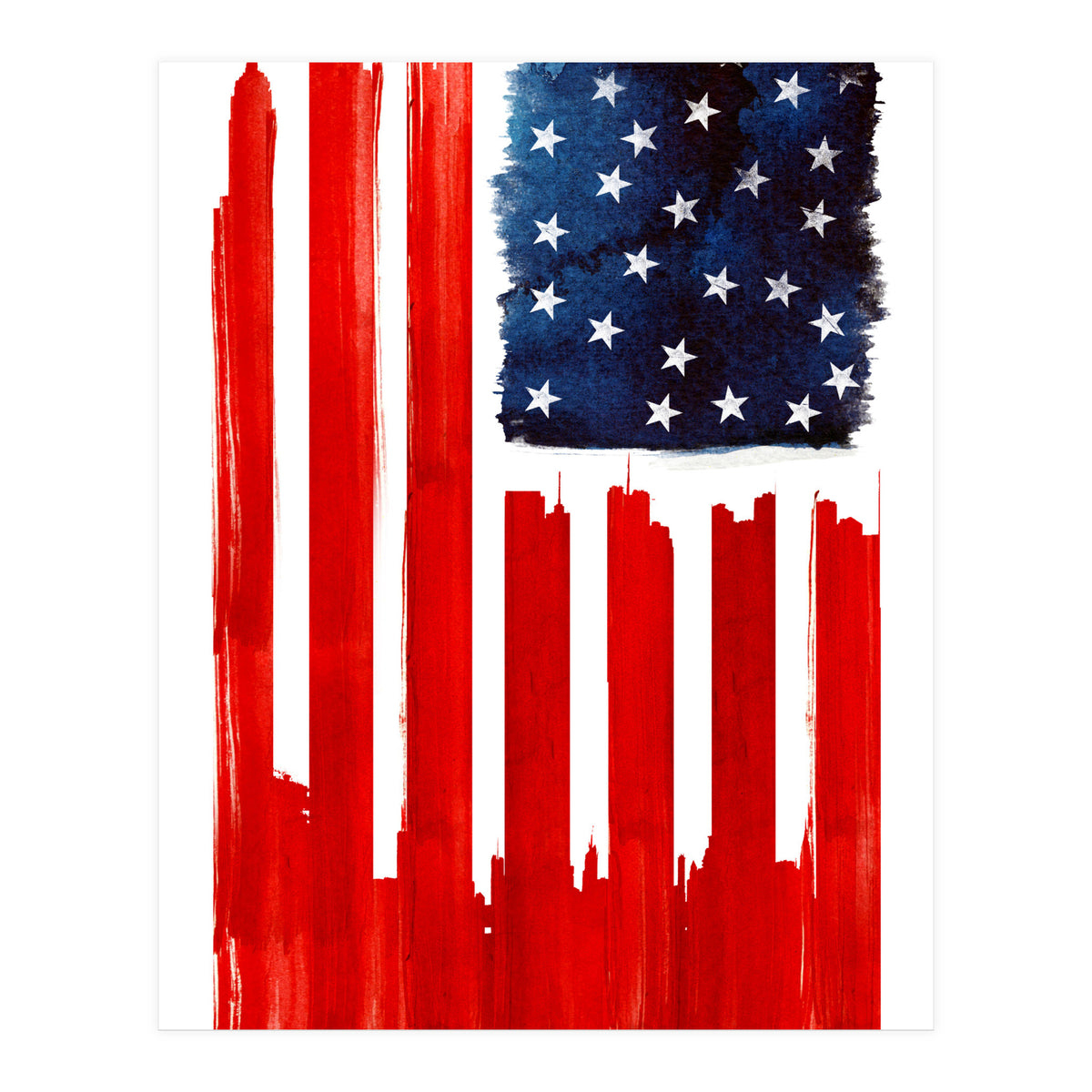 Stars And Buildings (Print Only)