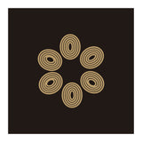 Golden floral lines | abstract minimal (Print Only) thumbnail
