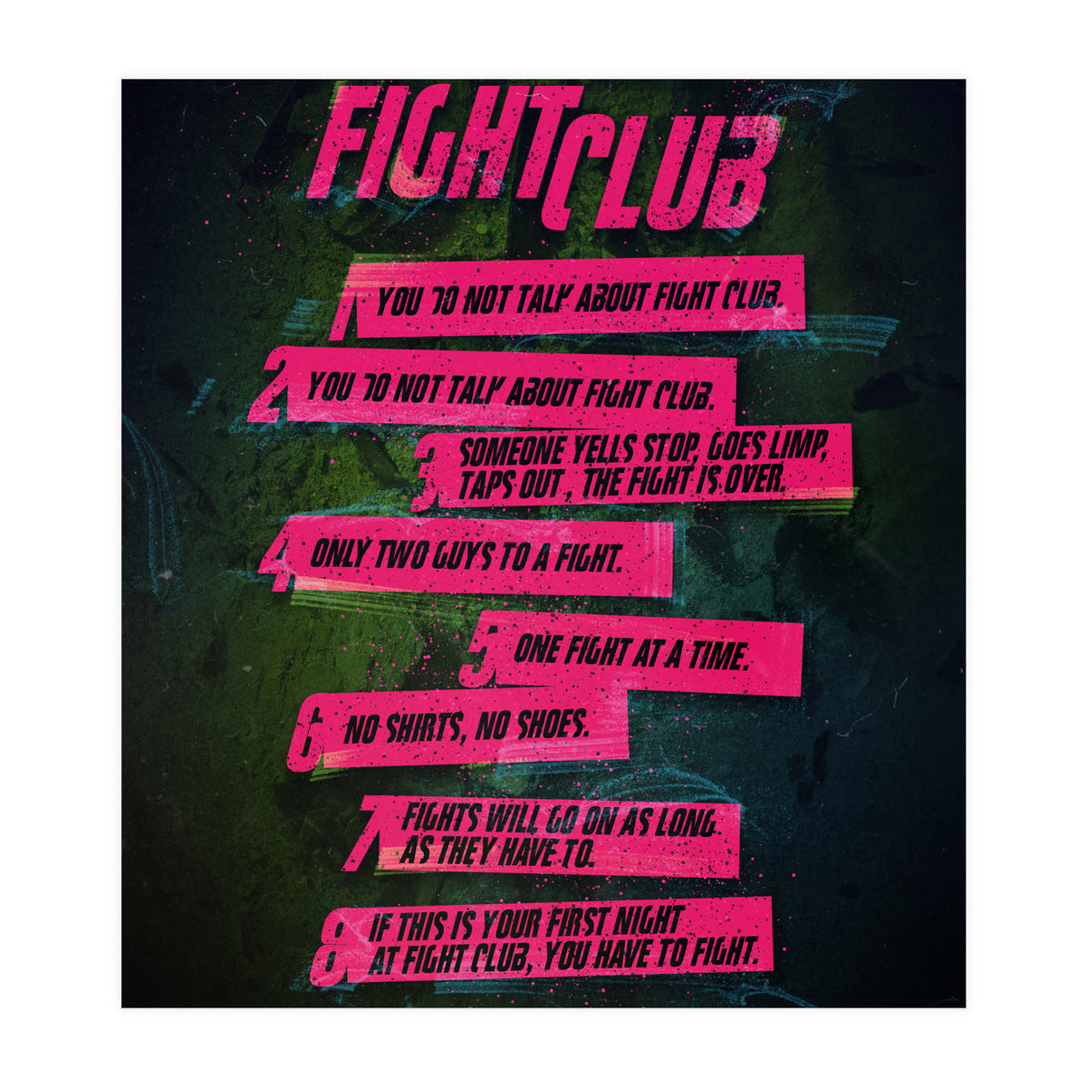 Fight Club Rules (Print Only)