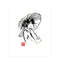 Geisha Umbrella  (Print Only)