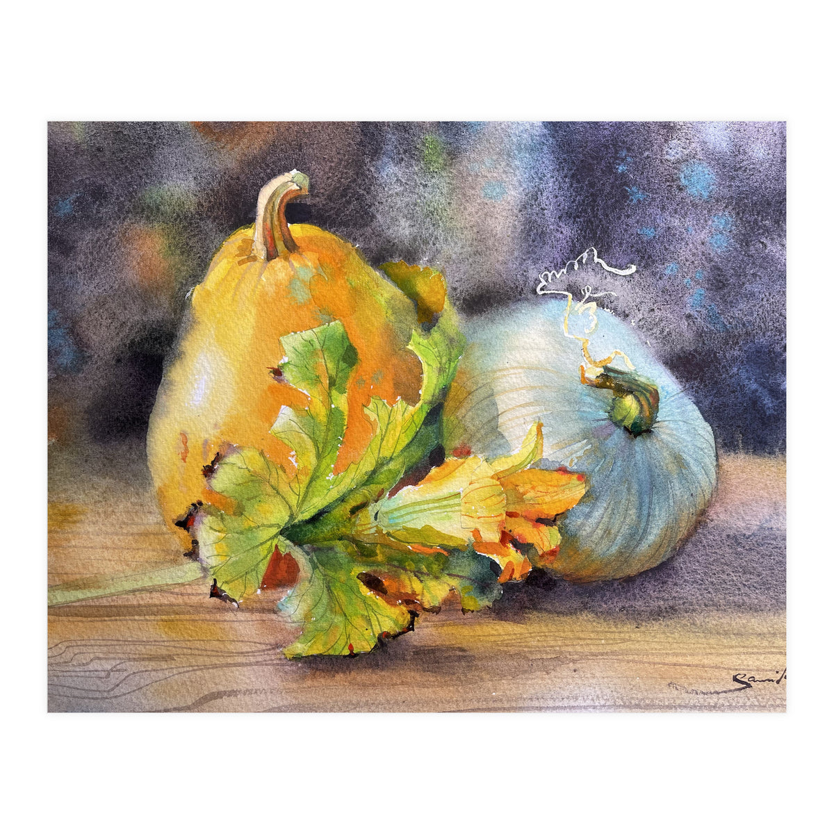 Rural still life watercolor (Print Only)