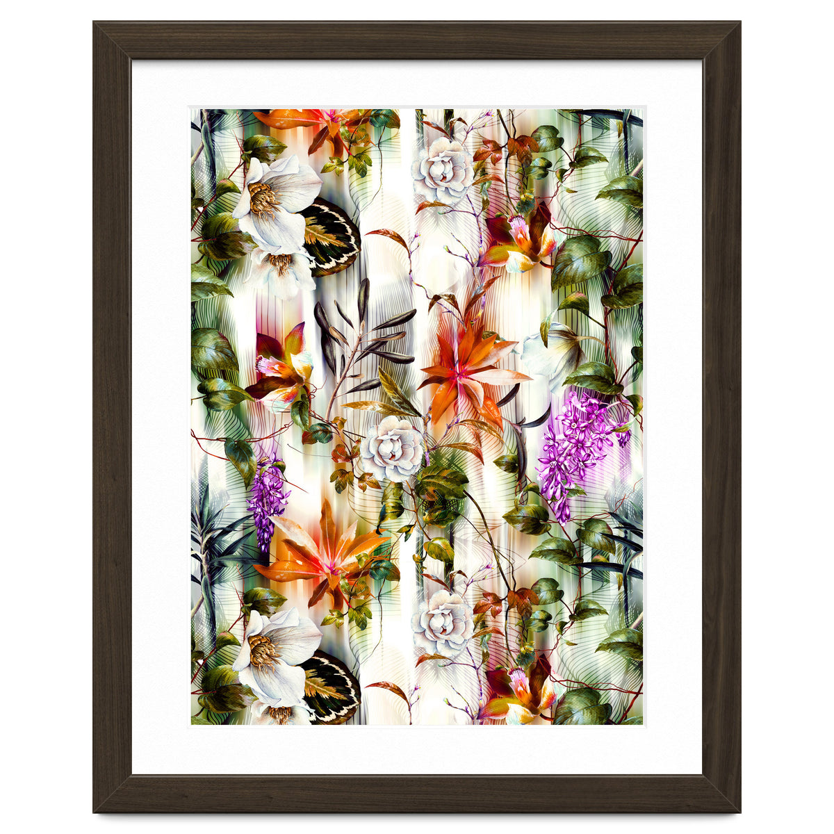 Abstract Motion Blur Floral