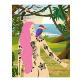 Pink Kingfisher and Me (Print Only) thumbnail