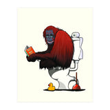 Orangutan on the Toilet, Funny Bathroom Humour (Print Only) thumbnail
