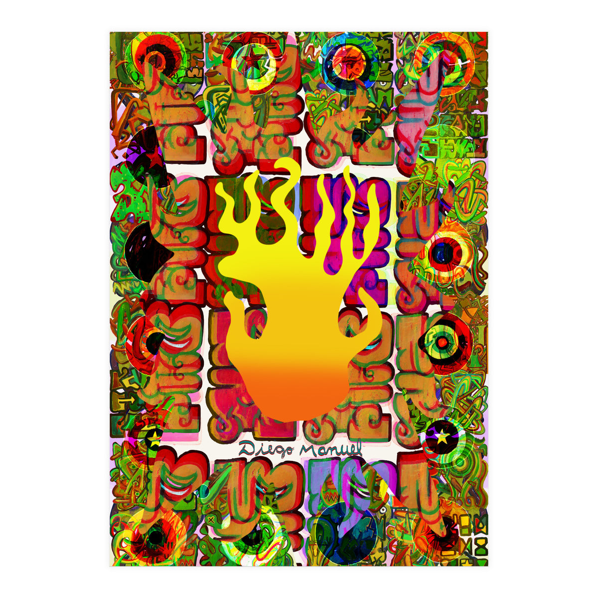 Fuego Y Graffiti 4 (Print Only)