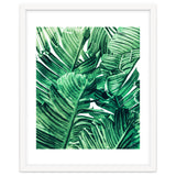 Tropical State of Mind | Watercolor Palm Banana Leaves Painting | Botanical Jungle Bohemian Plants thumbnail
