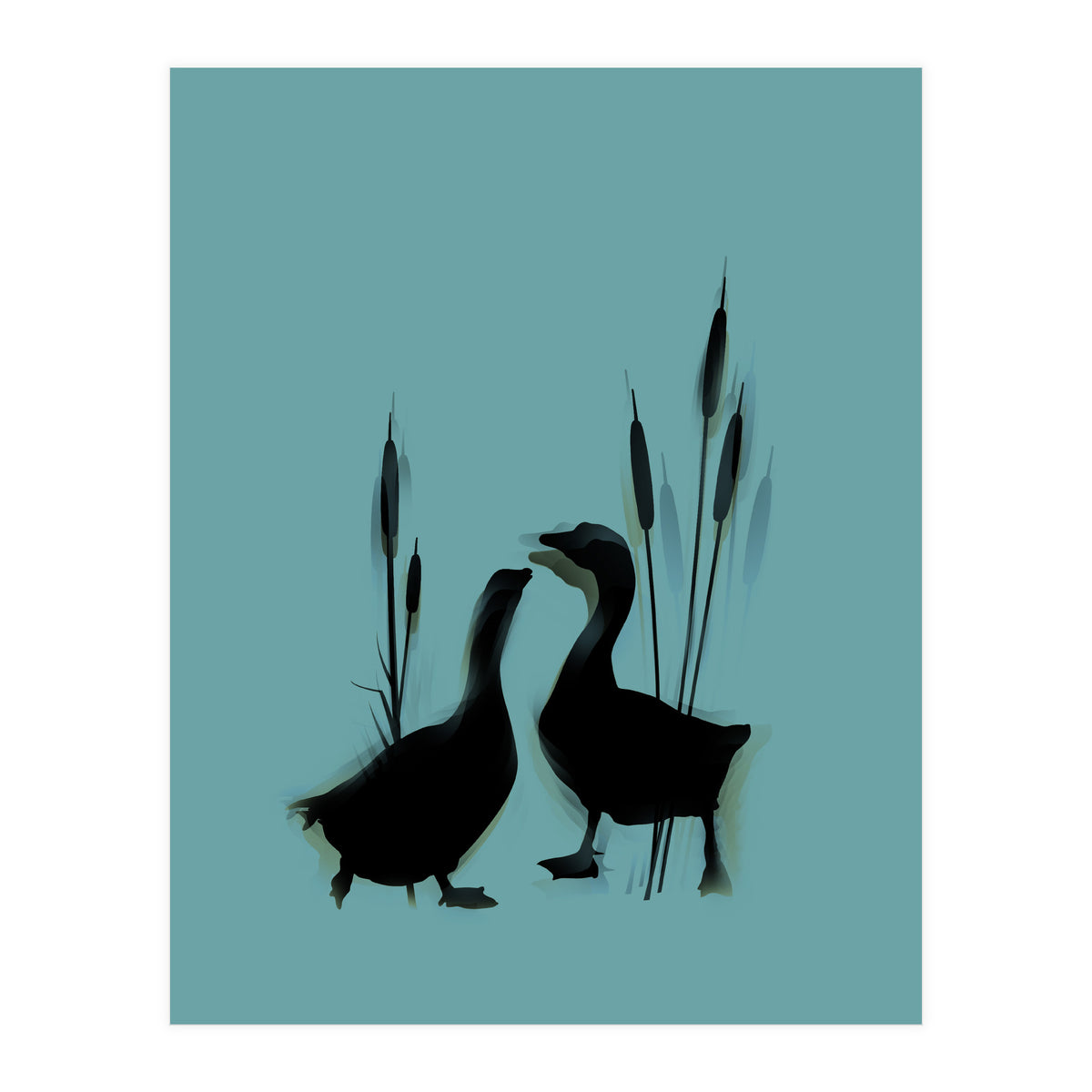 Geese lovers (Print Only)