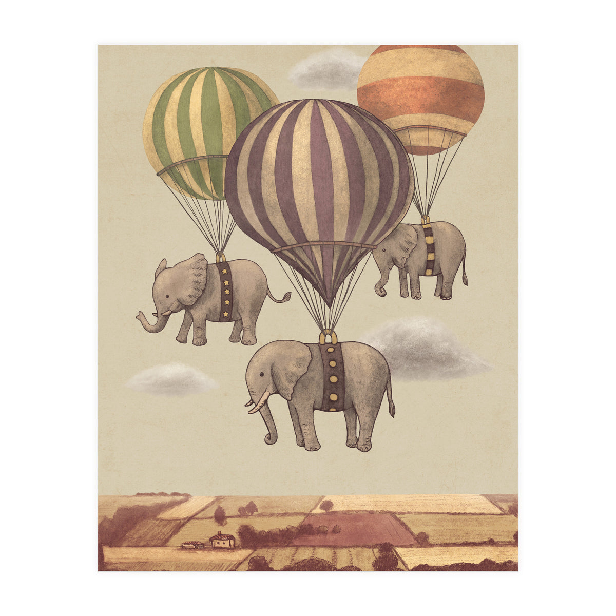 Flight Of The Elephants (Print Only)